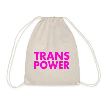 Trans power - Turnbeutel - Natur - Vorne