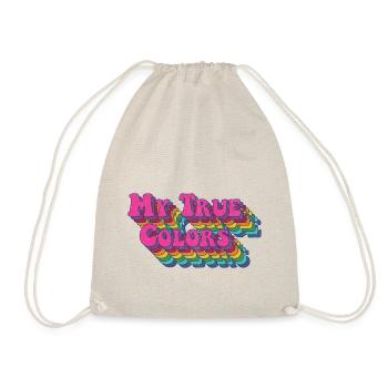 My true colors: rainbow vintage - Turnbeutel - Natur - Vorne