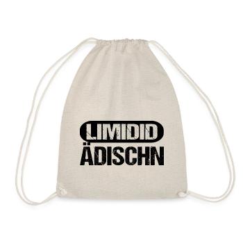 Limidid Ädischn Lustiges Sprüche Fun Shirt - Turnbeutel - Natur - Vorne
