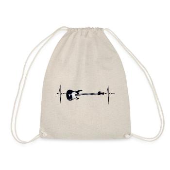 mon cœur bat pour la basse - Sac de sport léger - nature - Devant