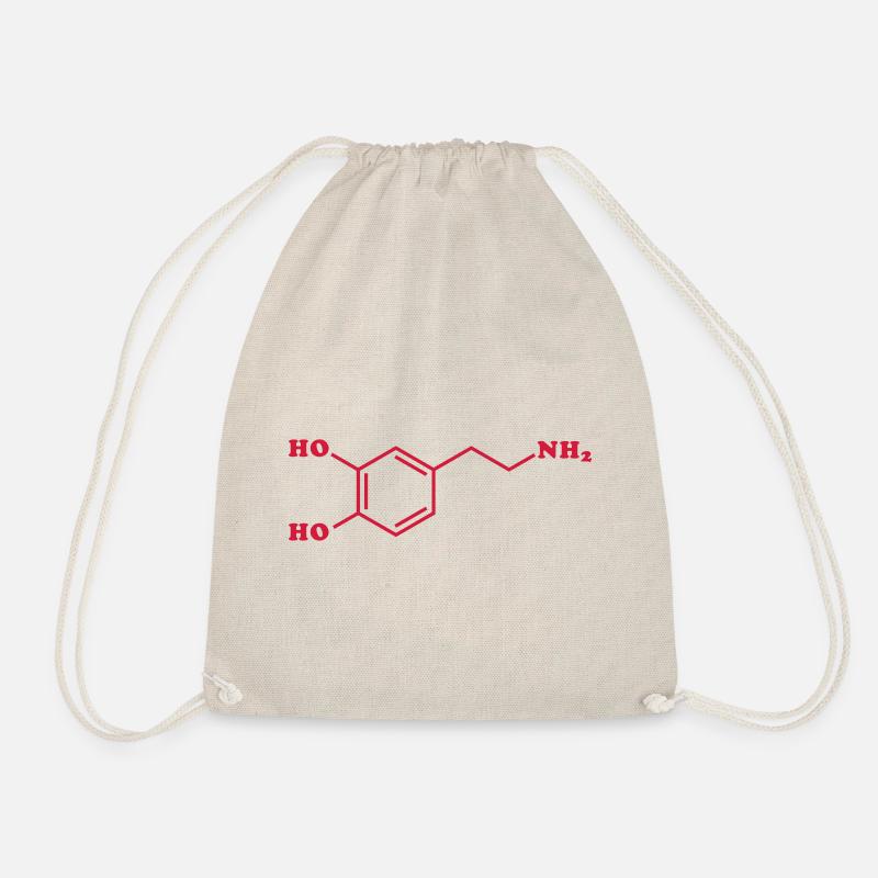 Chemische Molekülformel von Dopamin - Turnbeutel - Natur