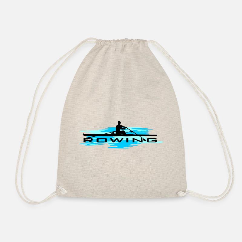 Rowing, rowing and water - Drawstring Bag - nature