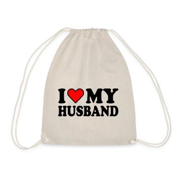 I love my husband - Turnbeutel - Natur - Vorne