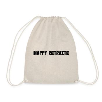 RETRAITE. RETRAITE. RETRAITEE. SENIOR. MAMIE. PAPY - Sac de sport léger - nature - Devant