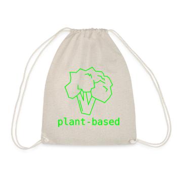 Brokkoli Plant-Based - Turnbeutel - Natur - Vorne