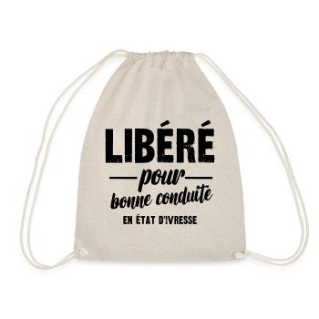 libéré pour bonne conduite en état d'ivresse - Sac de sport léger - nature - Devant