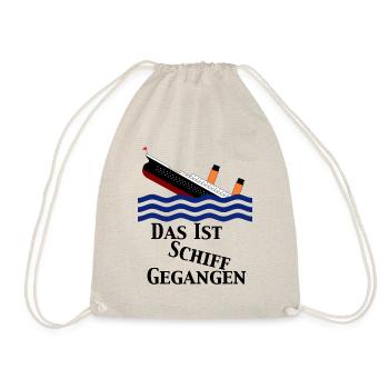 Schiff gegangen - Turnbeutel - Natur - Vorne