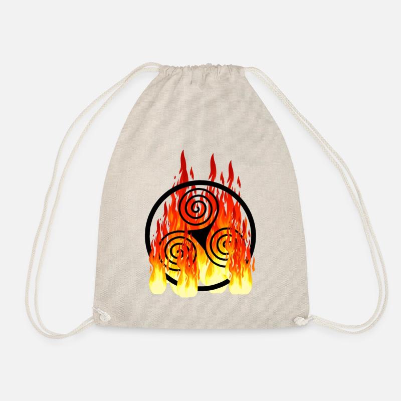 Keltische Symbol in Feuer Keltisch Wikinger - Turnbeutel - Natur