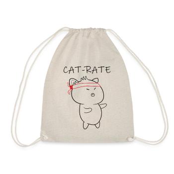 Katze Karate, Cat-Rate - Turnbeutel - Natur - Vorne
