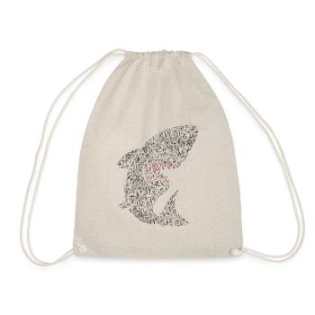 Shark Bicycle from many bicycles - Drawstring Bag - nature - Front