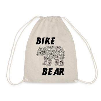 Bike bear - Drawstring Bag - nature - Front