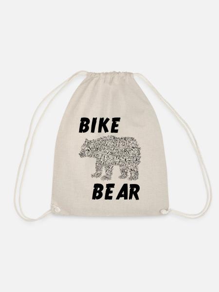 Fahrrad Bär - Turnbeutel - Natur
