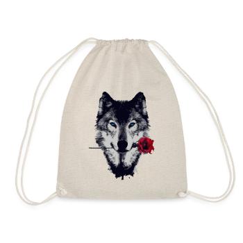 Wolf - Turnbeutel - Natur - Vorne