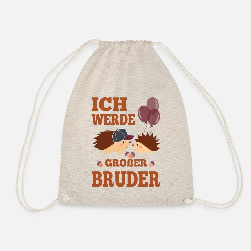 Bruder - Ich werde großer Bruder - Turnbeutel - Natur