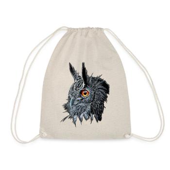 Uhu /Bubo Bubo/Eule - Turnbeutel - Natur - Vorne