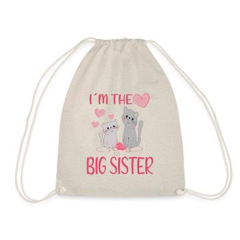 Grande sœur Chat Design - Sac de sport léger - nature - Devant