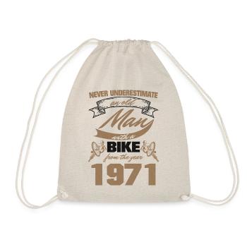 Don't underestimate man bike 1971 - Drawstring Bag - nature - Front