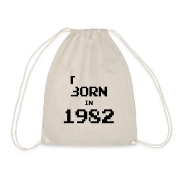 1982 Born birthday - Drawstring Bag - nature - Front