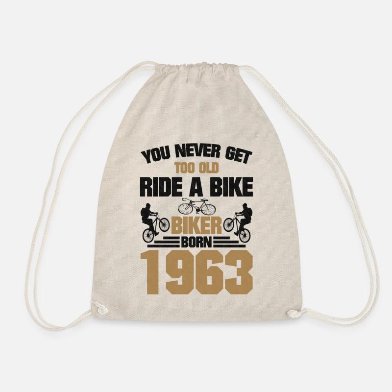Niemals Zu Alt Radfahrer 1963 Geboren Geburtstag - Turnbeutel - Natur
