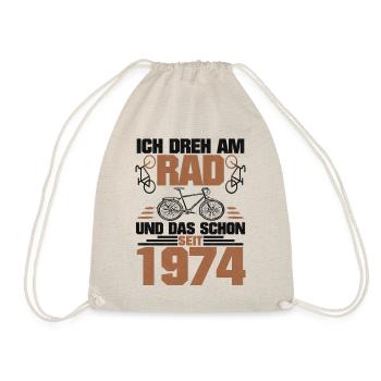 1974 Geborener Radfahrer Dreht Am Rad Geburtstag - Turnbeutel - Natur - Vorne