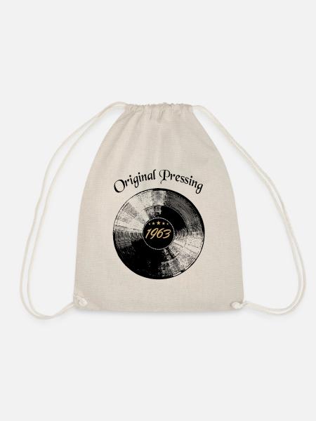 1963 Naissance anniversaire disque cadeau - Sac de sport léger - nature