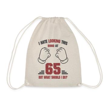 65 anniversaire Drôle de sort cadeau - Sac de sport léger - nature - Devant
