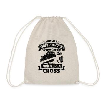 Jésus-Christ est mon t-shirt de super-héros chrétiens - Sac de sport léger - nature - Devant
