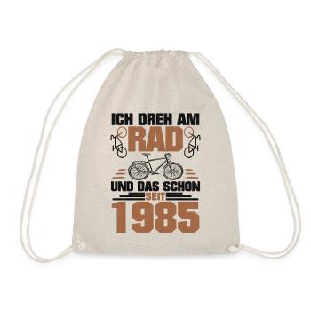 Radfahrer Geburtstag 1985 Drehe Am Rad Spruch - Turnbeutel - Natur - Vorne