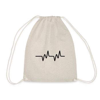 Heartbeat - Drawstring Bag - nature - Front