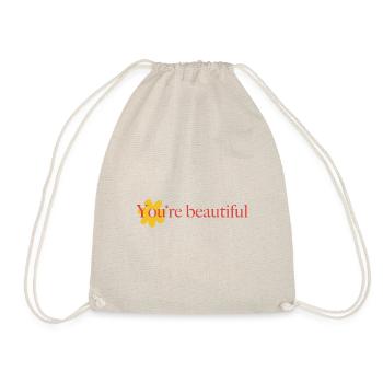 Tu es beau - Sac de sport léger - nature - Devant