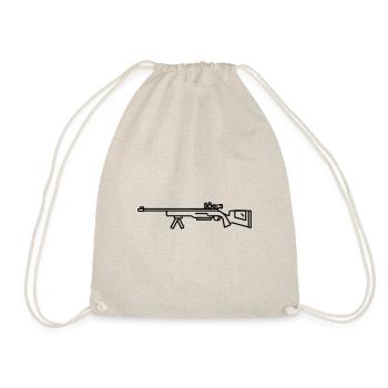 Sniper Shotgun - Drawstring Bag - nature - Front