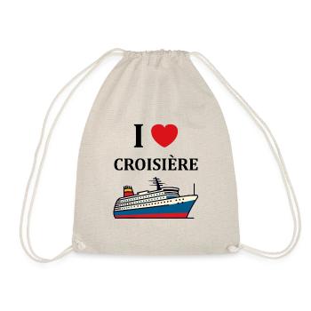 I love Croisière - Sac de sport léger - nature - Devant