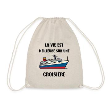La vie est meilleure sur une Croisière - Sac de sport léger - nature - Devant