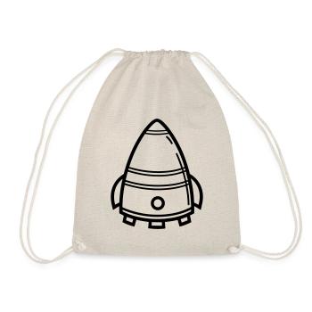 flying saucer - Drawstring Bag - nature - Front