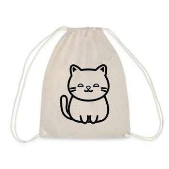 Katze - Turnbeutel - Natur - Vorne