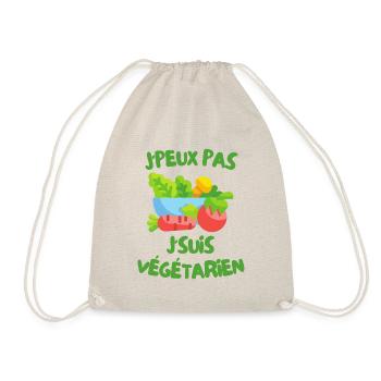 J'peux pas j'suis végétarien - Sac de sport léger - nature - Devant
