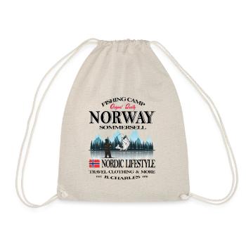 Norvège, Norvège, Norvège, pêche, vacances, cadeau, cool - Sac de sport léger - nature - Devant