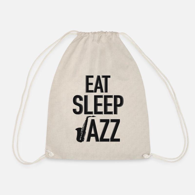 Essen Schlafen Jazz - Turnbeutel - Natur