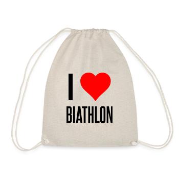 J'aime le biathlon - Sac de sport léger - nature - Devant