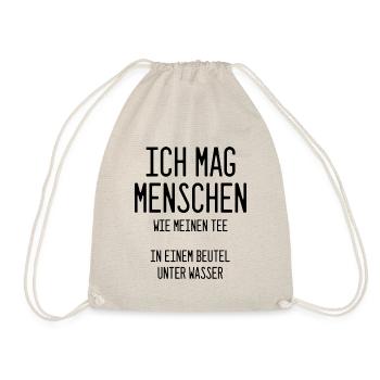 Ich mag Menschen.. - Turnbeutel - Natur - Vorne