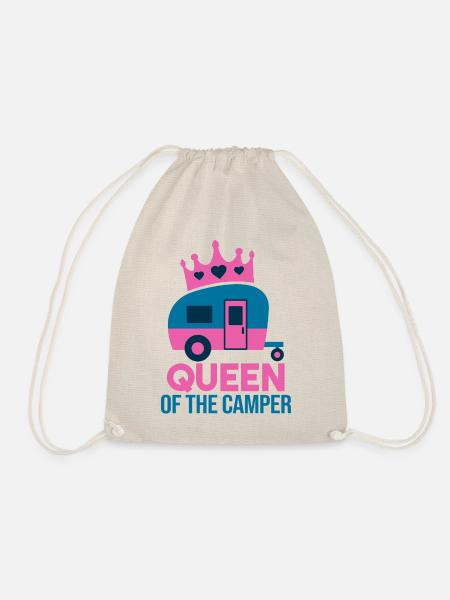 QUEEN OF THE CAMPER - Turnbeutel - Natur