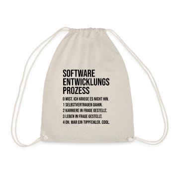 Nerd Geek Programmierer - Turnbeutel - Natur - Vorne