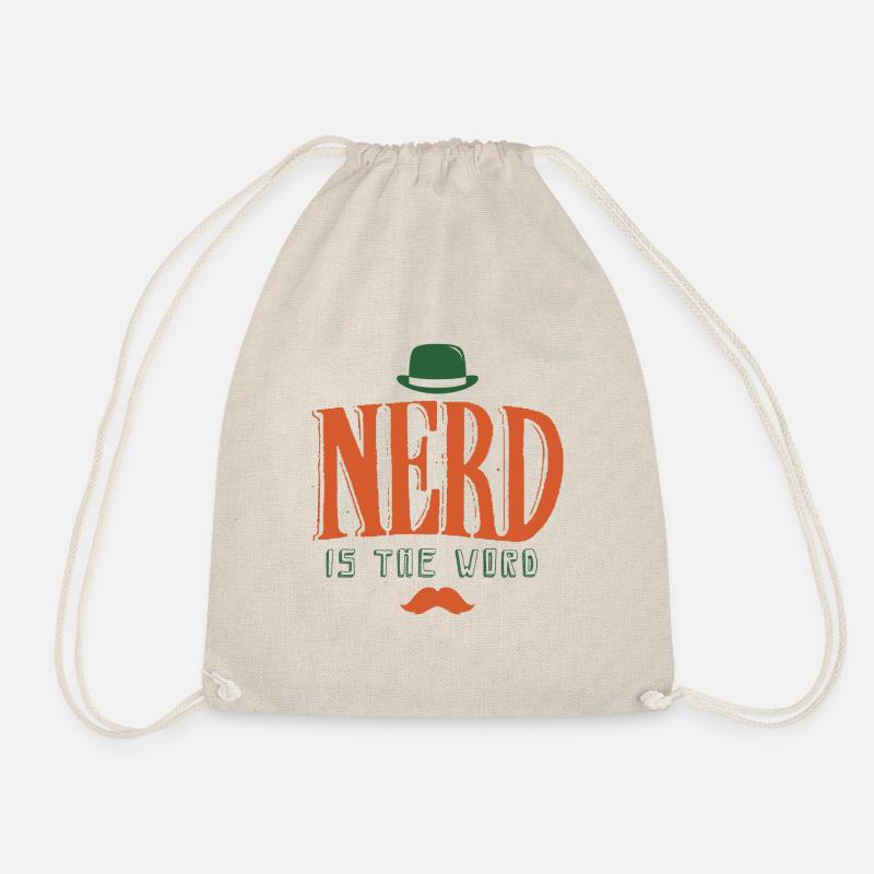 NERD is The Word - Drawstring Bag - nature
