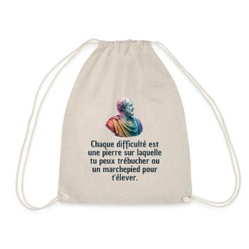 T-shirts Stoïcisme : L'inspiration à portée de soi - Sac de sport léger - nature - Devant