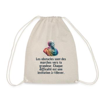T-shirts Stoïcisme : L'inspiration à portée de soi - Sac de sport léger - nature - Devant