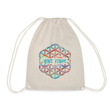 mantra dat nam e 72 - Drawstring Bag - nature - Front