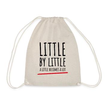 Little by Little Tee – perfektes Geschenk für Wachstum! - Turnbeutel - Natur - Vorne