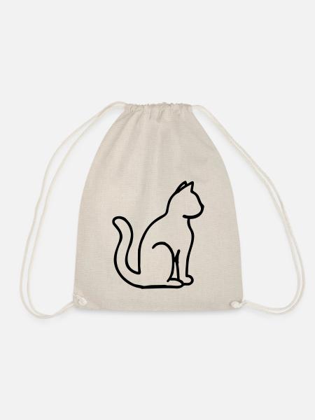Kitten house cat cat kitten - Drawstring Bag - nature