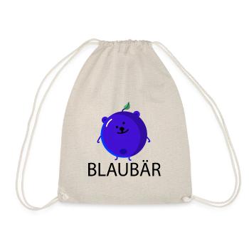 Bär als Blaubeere - Turnbeutel - Natur - Vorne