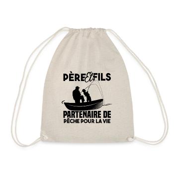 Père et fils partenaire de pêche pour la vie - Sac de sport léger - nature - Devant